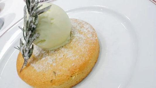 Olive Oil Cake and Olive Oil Ice Cream