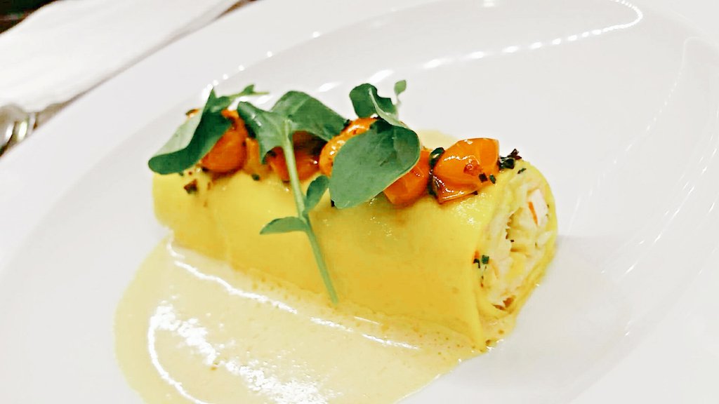 Lobster Saffron Cannelloni Pasta